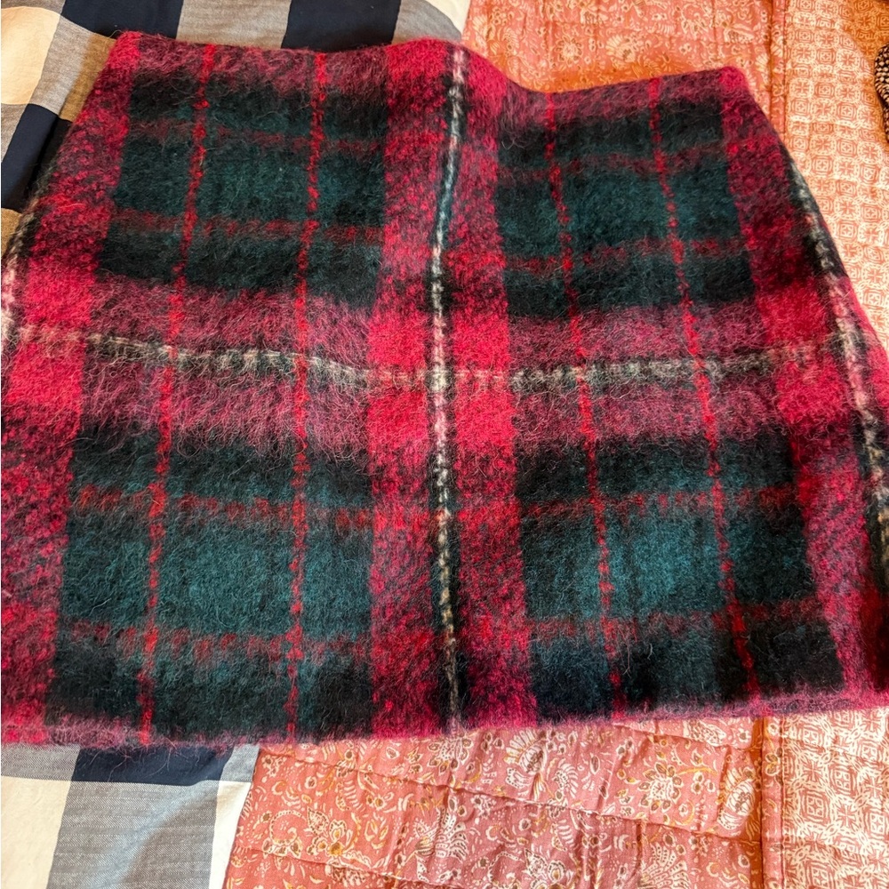 Ralph Lauren Pink and Green Mini A-Line Skirt